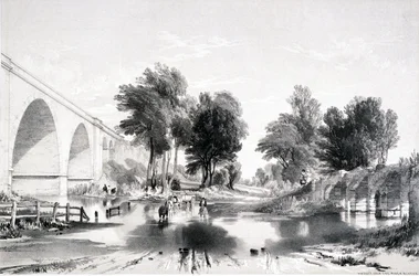Viadukt över floden Blythe, London & Birmingham Railway, 1839