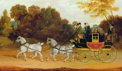 "The Wellington Coach" (The Newcastle-York-London Mail), ca 1818 (olja på pannå)