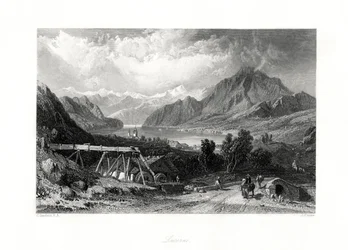Luzern, centrala Schweiz, 1800-talet