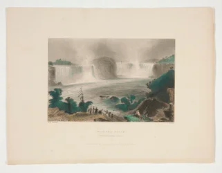 Niagara Falls (Från nära Clifton House), illustration för Nathaniel Parker Willis