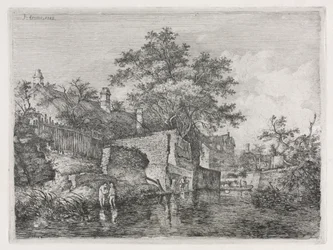 Front of the New Mills, 1813.