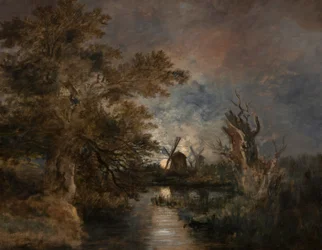 Moonlight on the Yare, ca 1816-1817 (olja på duk)
