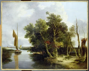 Wrries on the Yare (olja på duk)