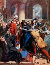 Beckets död, 1170, 1800-talet.