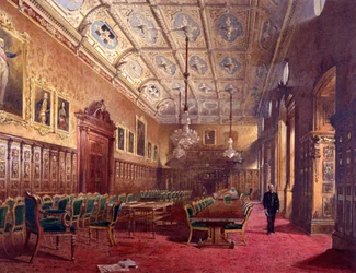 Interiör av Ironmongers Hall, London, 1888