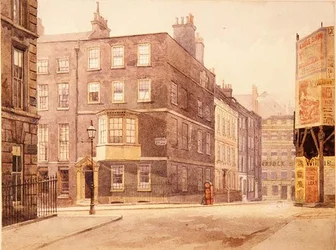 Norfolk Street, ca 1880 (akvarell)