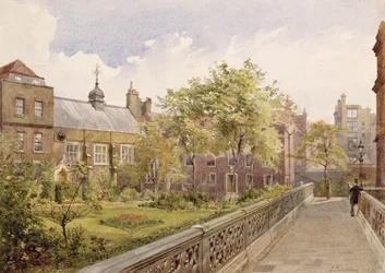Staple Inn Hall from the Garden, 1882