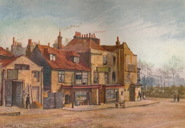 Utsikt över Lawrence Street, Chelsea, London, 1882