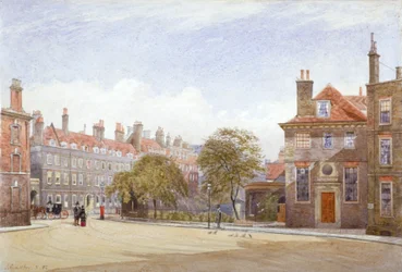 Utsikt över New Inn, Wych Street, Westminster, London, 1882.