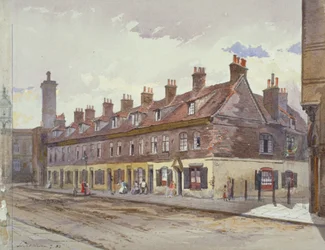 Utsikt över Old Pye Street, Westminster, London, 1883