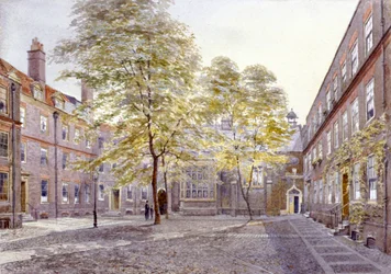 Utsikt över Staple Inn, London, 1882
