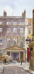 Utsikt över New Royalty Theatre, Dean Street, Westminster, London, 1882