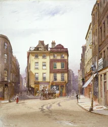 Wych Street och Holywell Street, Westminster, London, 1881