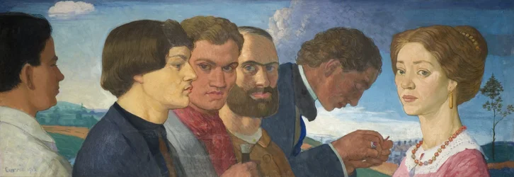 Some Later Primitives and Madame Tisceron, 1912 (tempera på duk)