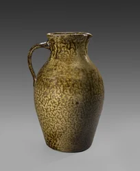 Pitcher, c. 1850-1883 (alkaliskt glaserat stengods)