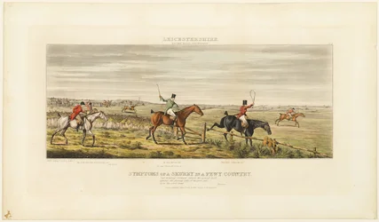 Symtom på ett skurrande djur, plansch tre från The Leicestershire Hunt