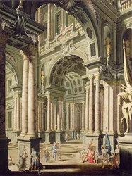 Imaginary Palace with David before Saul, 