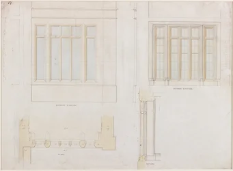 Holme Eden (penna och bläck och tvätt (blått och brunt) på papper (på papper))