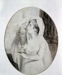 Mrs Yates spelar Electra i "The Return of Orestes"