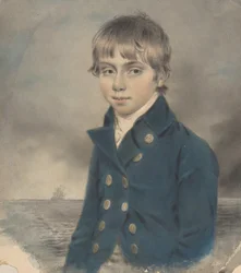Memento Portrait of a Young Midship-Man, sent 1700-tidigt 1800-tal.