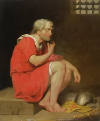 Robert (c.1054-1134) hertig av Normandie i fängelse