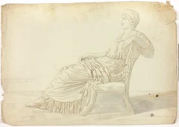 Forntida staty av Agrippina