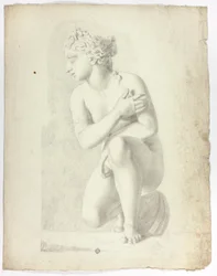 Staty av hukande Venus