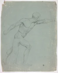 Borghese-gladiatorn från statyn i Rom