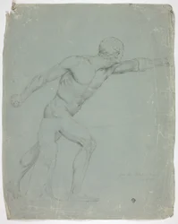 Borghese-gladiatorn från statyn i Rom