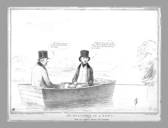 Tålamod i en flatbottnad båt eller Otium cum dignitate - kontra - kröningen, 1838