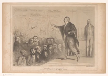 Spotprent träffade Sir Robert Peel som goochelaar Soirées mysterieuses. Underbar föreställning på St. Stephens teater (titel på objekt) HB Sketches (serietitel på objekt)