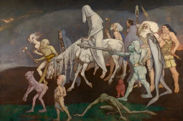 The Fomors (eller The Powers of Evil Abroad in the World), ca 1939 (tempera)