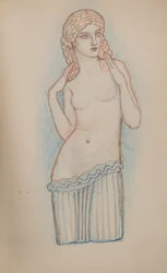 Namnlös [kvinnofigur] (penna)