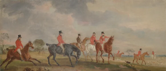 Quorn Hunt: The Artist and his Friends Moving Off