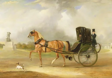 William Massey-Stanley körde sin cabriolet i Hyde Park, 1833