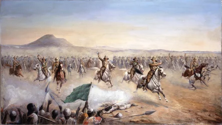 The Charge of the 21st Lancers at Omdurman, 2 september 1898 (olja på duk)