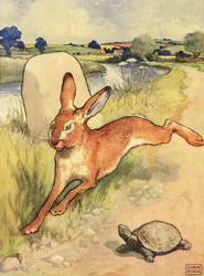 Sköldpaddan och haren från "Aesop