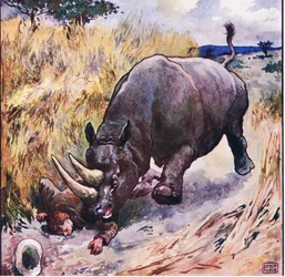 I nästa ögonblick lade hon mig nedböjd (färg litho)