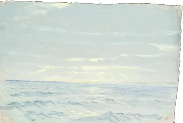 Havslandskap, slutet av 1800-talet - mitten av 1900-talet (olja på papper)