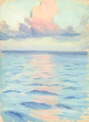 Havslandskap, slutet av 1800-talet - mitten av 1900-talet (olja på papper)