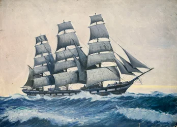 Havslandskap, ca 1876-1949 (olja på papper)