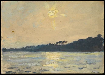 Havslandskap, tidigt till mitten av 1900-talet (olja på papper)