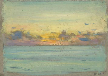 Havslandskap, slutet av 1800-talet - mitten av 1900-talet (olja på papper)