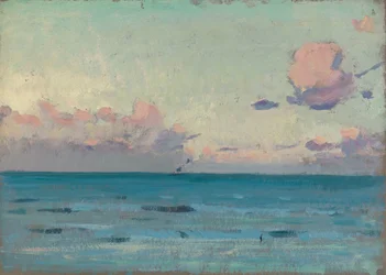 Havslandskap, slutet av 1800-talet - mitten av 1900-talet (olja på papper)