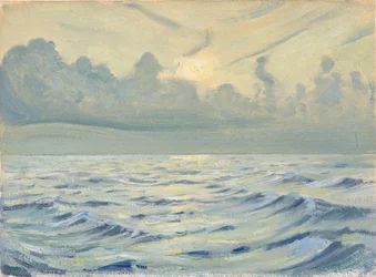 Havslandskap, slutet av 1800-talet - mitten av 1900-talet (olja på papper)
