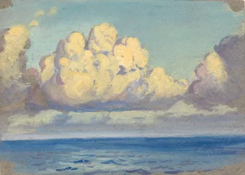 Havslandskap, slutet av 1800-talet - mitten av 1900-talet (akvarell, grafit, gouache, papper)