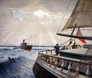 Fartyget "Iquique", på resa mellan London (England) och Sydney (Australien) mellan december och april 1899, och bogserbåten "Warrior
