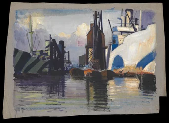 Utsikt över en hamn