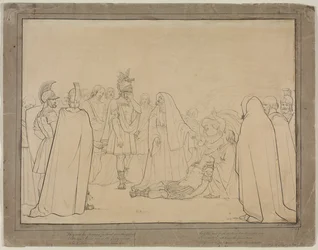 Aeneas visade Pallas kropp från Virgils Aeneid, 1843.
