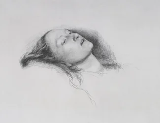 Elizabeth Siddal: Studie för "Ophelia", 1852